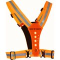 Bee-Sport Led harness USB heijastinliivi Orange